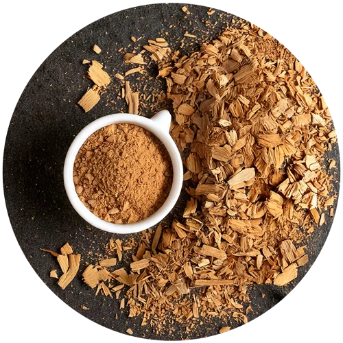 Muira puama bark and powder used in MaxForce male vitality gummies