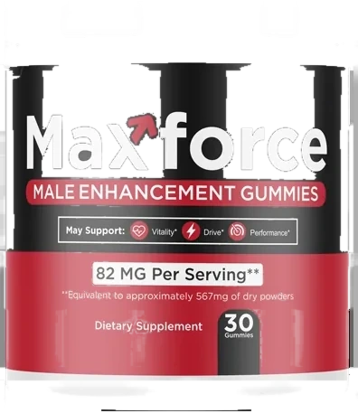 MaxForce single jar of male vitality gummies, 30 gummies